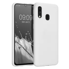   Θήκη Kwmobile για Samsung Galaxy A40, Silicone, White, 48547.48