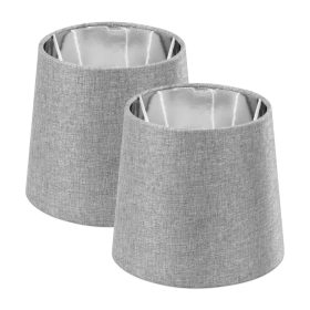 Set 2 Abajururi, E14, Gri/Argintiu, Navaris, 53996.22.42