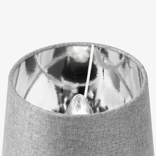 Set 2 Abajururi, E14, Gri/Argintiu, Navaris, 53996.22.42