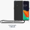 Θήκη Kwmobile για OPPO Find X3 Lite, σιλικόνη, διαφανές/μαύρο, 57264.01