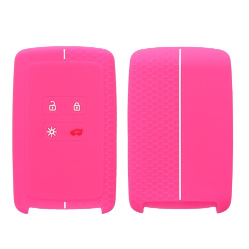 Κλειδιά αυτοκινήτου για Renault 4 Κουμπιά - Smart Key, Kwmobile, Pink, Silicone, 54806.22