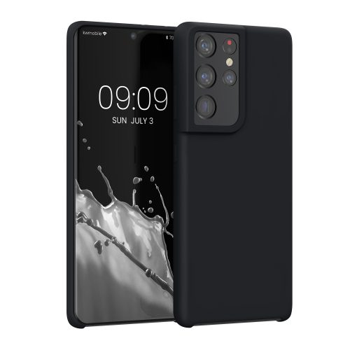 Θήκη Kwmobile για Samsung Galaxy S21 Ultra, Silicone, Black, 54074.01
