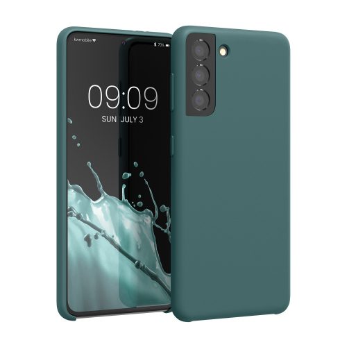 Θήκη Kwmobile για Samsung Galaxy S21, Silicone, Green, 54056.171