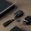 Θήκη κλειδιού αυτοκινήτου για VW 3 Κουμπιά, Kwmobile, Μαύρο, Οικολογικό δέρμα, 57345.01