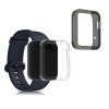 Σετ 2 θηκών για ρολόι Xiaomi Mi Watch Lite/Redmi, Kwmobile, Διαφανές/Μαύρο, Σιλικόνη, 54528.03