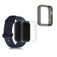 Σετ 2 θηκών για ρολόι Xiaomi Mi Watch Lite/Redmi, Kwmobile, Διαφανές/Μαύρο, Σιλικόνη, 54528.03