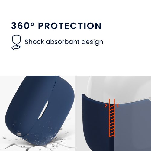 Θήκη για ακουστικά JBL 230NC TWS, Kwmobile, Blue, Silicone, 57412.04