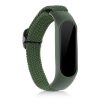 Σετ 2 ιμάντων για Xiaomi Mi Smart Band 6/Mi Band 6/Mi Band 5, Kwmobile, Black/Green, Nylon, 57429.02