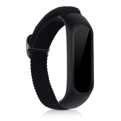 Σετ 2 ιμάντων για Xiaomi Mi Smart Band 6/Mi Band 6/Mi Band 5, Kwmobile, Black/Green, Nylon, 57429.02