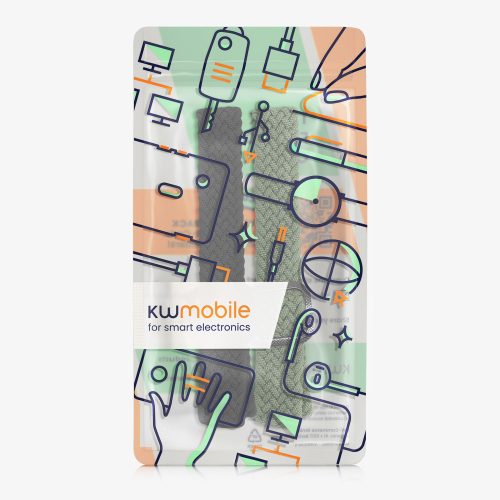 Σετ 2 ιμάντων για Xiaomi Mi Smart Band 6/Mi Band 6/Mi Band 5, Kwmobile, Black/Green, Nylon, 57429.02