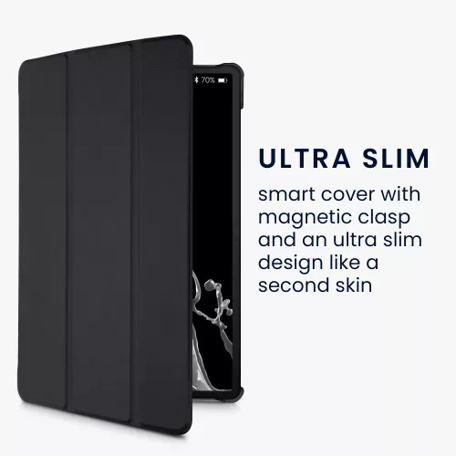 Κάλυμμα για το tablet Samsung Galaxy Tab S8, Kwmobile, Μαύρο, Οικολογικό δέρμα, 57463.01
