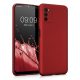 Θήκη Kwmobile για Samsung Galaxy A03s, σιλικόνη, κόκκινο, 56518.36