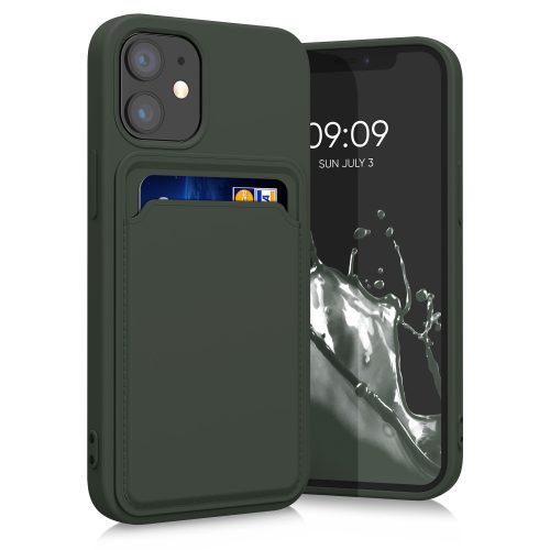 Θήκη Kwmobile για Apple iPhone 12 Mini, Silicone, Green, 55111.80