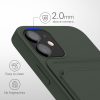 Θήκη Kwmobile για Apple iPhone 12 Mini, Silicone, Green, 55111.80