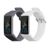 Σετ 2 ιμάντες για Polar A360/A370, Kwmobile, Γκρι/Λευκό, Σιλικόνη, 56436.03