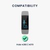 Σετ 2 ιμάντες για Polar A360/A370, Kwmobile, Γκρι/Λευκό, Σιλικόνη, 56436.03