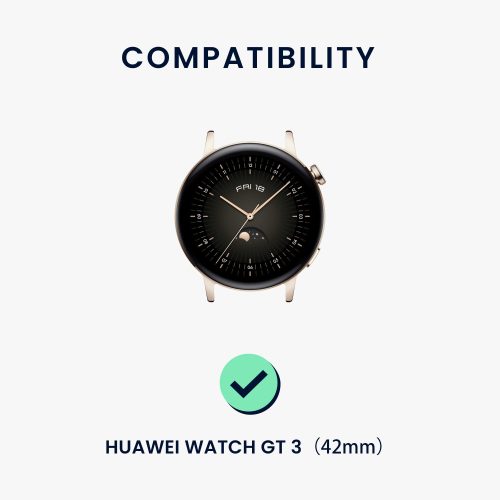 Σετ 2 ιμάντων για Huawei Watch GT 3 Pro (43mm)/Watch GT 3 (42mm), Kwmobile, Black/Blue, Silicone, 57109.02