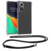 Θήκη Kwmobile για Huawei nova 9, σιλικόνη, διαφανές/μαύρο, 57665.01