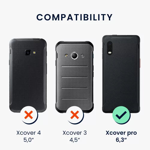 Θήκη Kwmobile για Samsung Galaxy Xcover Pro, σιλικόνη, διαφανές, 57723.03