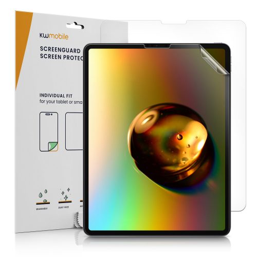 Σετ 2 προστατευτικών μεμβρανών για το tablet Apple iPad Pro 12,9" (2021), Kwmobile, Transparent, Plastic, 57768