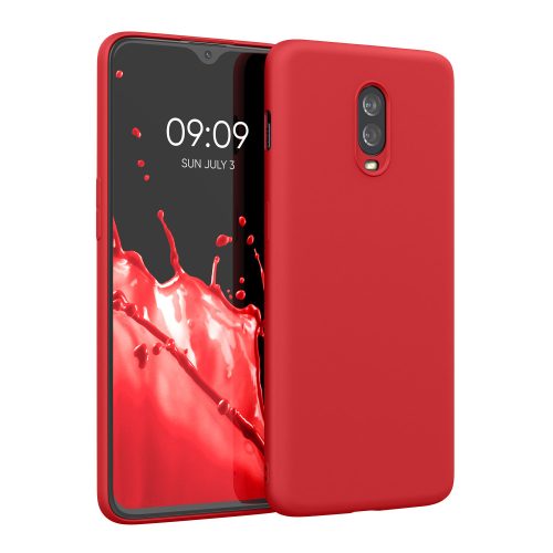 Θήκη Kwmobile για OnePlus 6T, σιλικόνη, κόκκινο, 55347.09