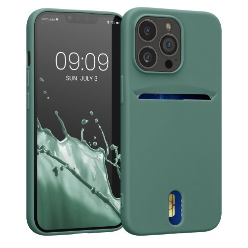 Θήκη Kwmobile για Apple iPhone 13 Pro, Silicone, Green, 57749.166
