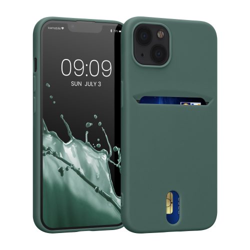 Θήκη Kwmobile για Apple iPhone 13, Silicone, Green, 57748.166
