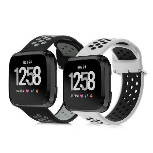 Σετ 2 ιμάντες για Fitbit Versa/Versa Lite/Versa 2, Kwmobile, Multicolor, Silicone, 57119.03