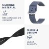 Σετ 2 ιμάντων για Willful Smartwatch/Fitnesstracker, Kwmobile, Μαύρο/Γκρι, Σιλικόνη, 56230.02