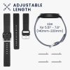 Σετ 2 ιμάντων για Willful Smartwatch/Fitnesstracker, Kwmobile, Μαύρο/Γκρι, Σιλικόνη, 56230.02