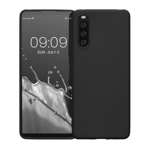 Θήκη Kwmobile για Sony Xperia 10 IV, Silicone, Black, 57800.01