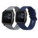 Σετ 2 λουριά για Garmin Venu Sq/Venu Sq Music, Kwmobile, Blue/Grey, Silicone, 57776.02