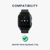 Σετ 2 λουράκια για Garmin Venu Sq/Venu Sq Music, Kwmobile, Μαύρο/Γκρι, Σιλικόνη, 57776.01