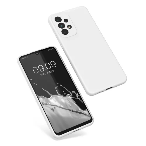 Θήκη Kwmobile για Samsung Galaxy A33 5G, Silicone, White, 57833.48