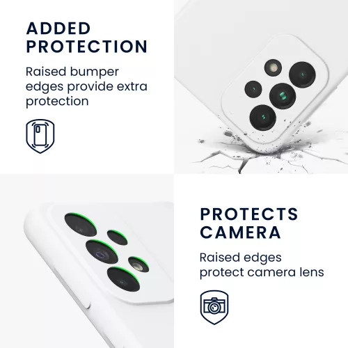 Θήκη Kwmobile για Samsung Galaxy A33 5G, Silicone, White, 57833.48