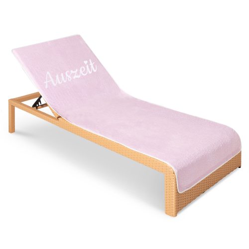 Πετσέτα ξαπλώστρας Homelevel, 75 x 200 cm, Ροζ, Βαμβάκι / Πολυεστέρας, 55649.03.10