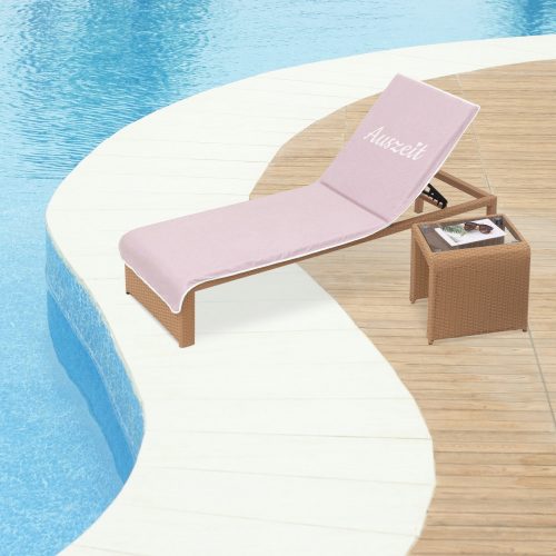 Πετσέτα ξαπλώστρας Homelevel, 75 x 200 cm, Ροζ, Βαμβάκι / Πολυεστέρας, 55649.03.10