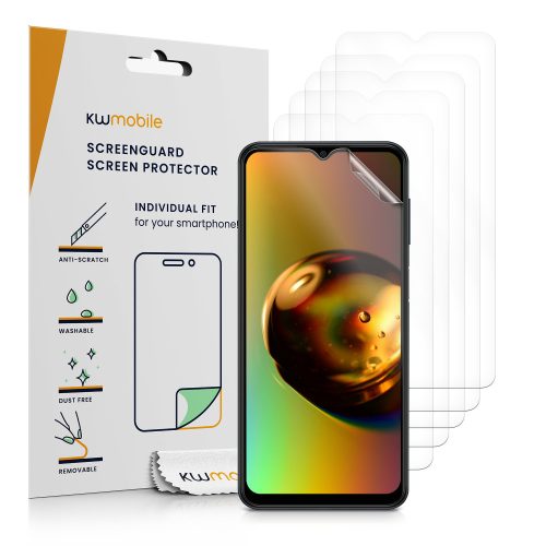 Σετ 6 προστατευτικών μεμβρανών Kwmobile για Samsung Galaxy M33 5G, εμπρός, πολυμερές, 57880.1