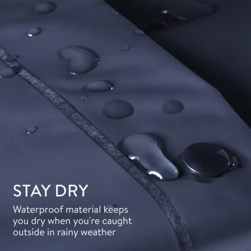 Αδιάβροχο ποντσο Navaris unisex, 100x154 εκ., αδιάβροχο, μπλε, EVA, 52203.01.17