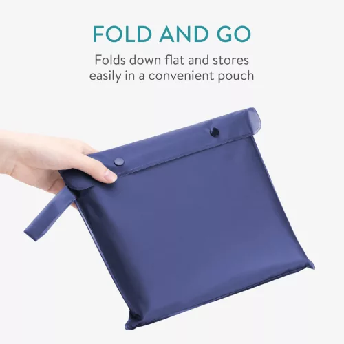 Αδιάβροχο ποντσο Navaris unisex, 100x154 εκ., αδιάβροχο, μπλε, EVA, 52203.01.17