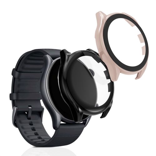 Σετ 2 θηκών για Huami Amazfit GTS 3/Amazfit GTR 3 Pro, Kwmobile, Μαύρο/Ροζ, Πλαστικό, 56908.47