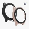 Σετ 2 θηκών για Huami Amazfit GTS 3/Amazfit GTR 3 Pro, Kwmobile, Μαύρο/Ροζ, Πλαστικό, 56908.47
