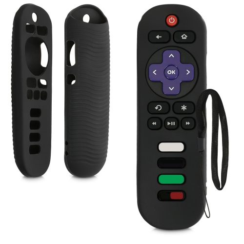 Κάλυμμα για τηλεχειριστήριο TCL TV RC280, Kwmobile, Μαύρο, Silicon, 57900.01