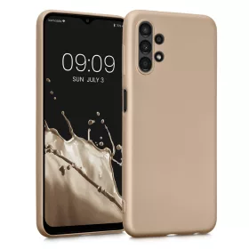   Θήκη Kwmobile για Samsung Galaxy A13, Σιλικόνη, Χρυσό, 57956.66