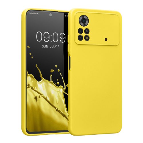 Θήκη Kwmobile για Xiaomi Poco X4 Pro 5G, σιλικόνη, κίτρινο, 57983.165