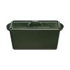 Tava copt paine Navaris, 34 cm, fonta, verde, cu capac, pentru paine traditionala, 52635.02