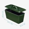 Tava copt paine Navaris, 34 cm, fonta, verde, cu capac, pentru paine traditionala, 52635.02
