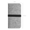 Μέγεθος καλύμματος Kwmobile Universal XL - 6,8 ίντσες, Microfiber, Γκρι, 58046,01