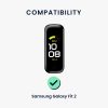 Σετ 2 ιμάντες για Samsung Galaxy Fit 2, Kwmobile, Γκρι/Μωβ, Σιλικόνη, 53962.06
