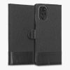 Κάλυμμα Kwmobile για Motorola Moto G22, Textile, Μαύρο, 58211.73